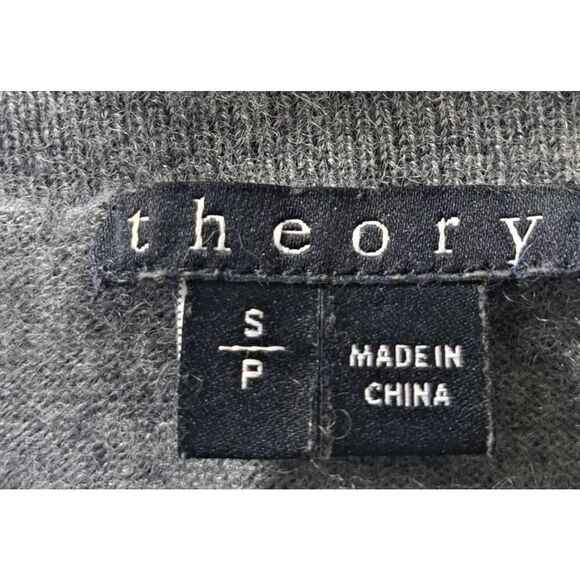 Theory womens siya small super soft capsule cashmere sweater dress gray - Picture 5 of 7